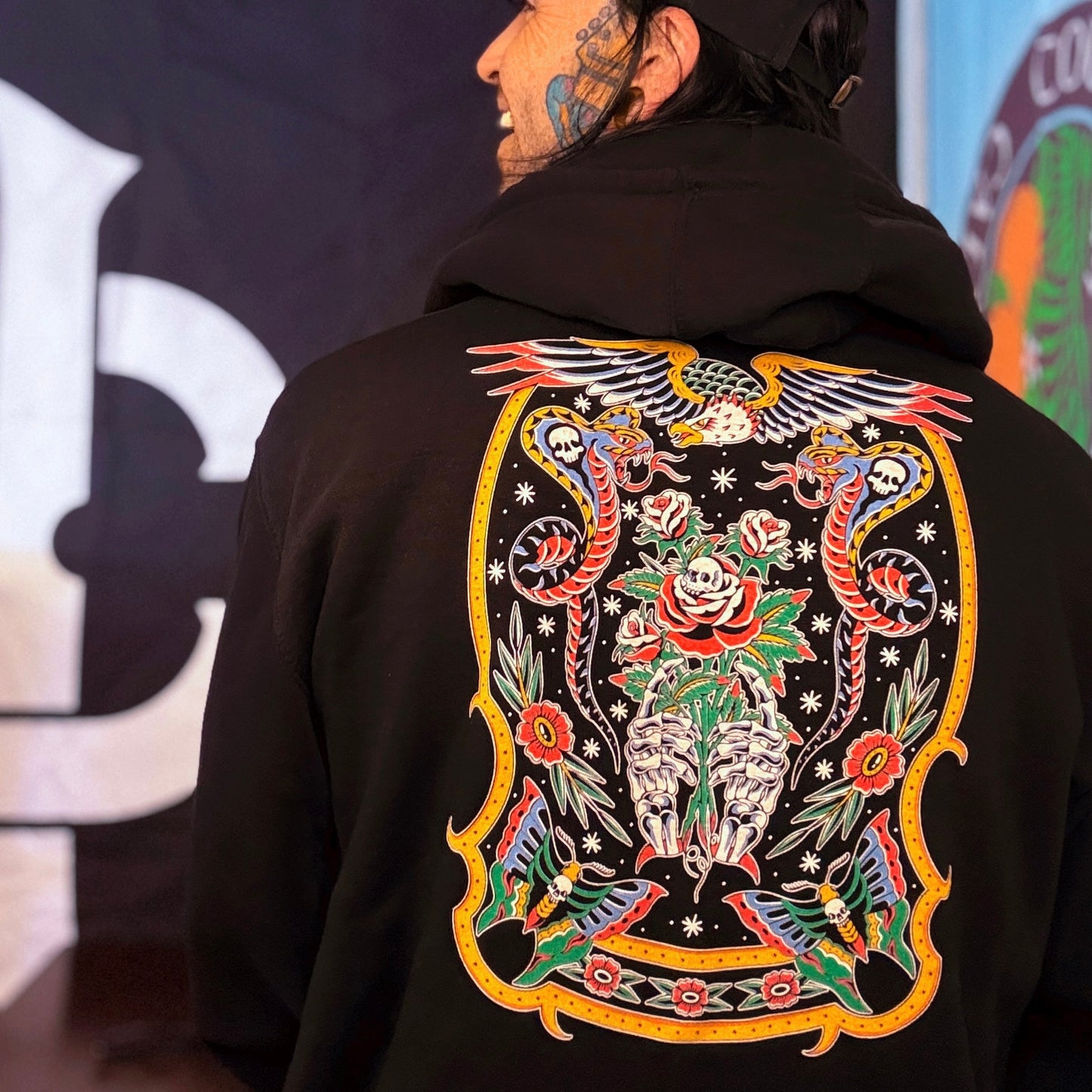 TATTED UP ZIP-UP HOODIE