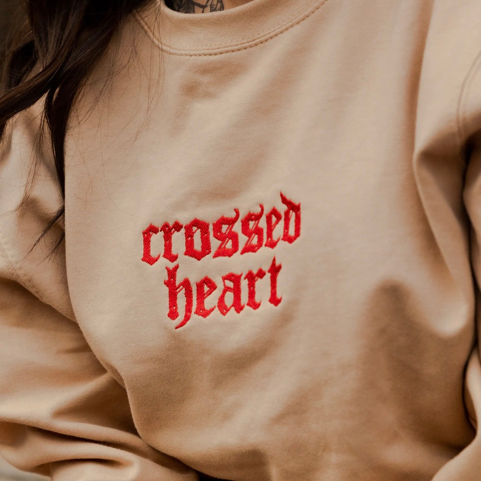FLESH&BONE EMBROIDERED CREWNECK