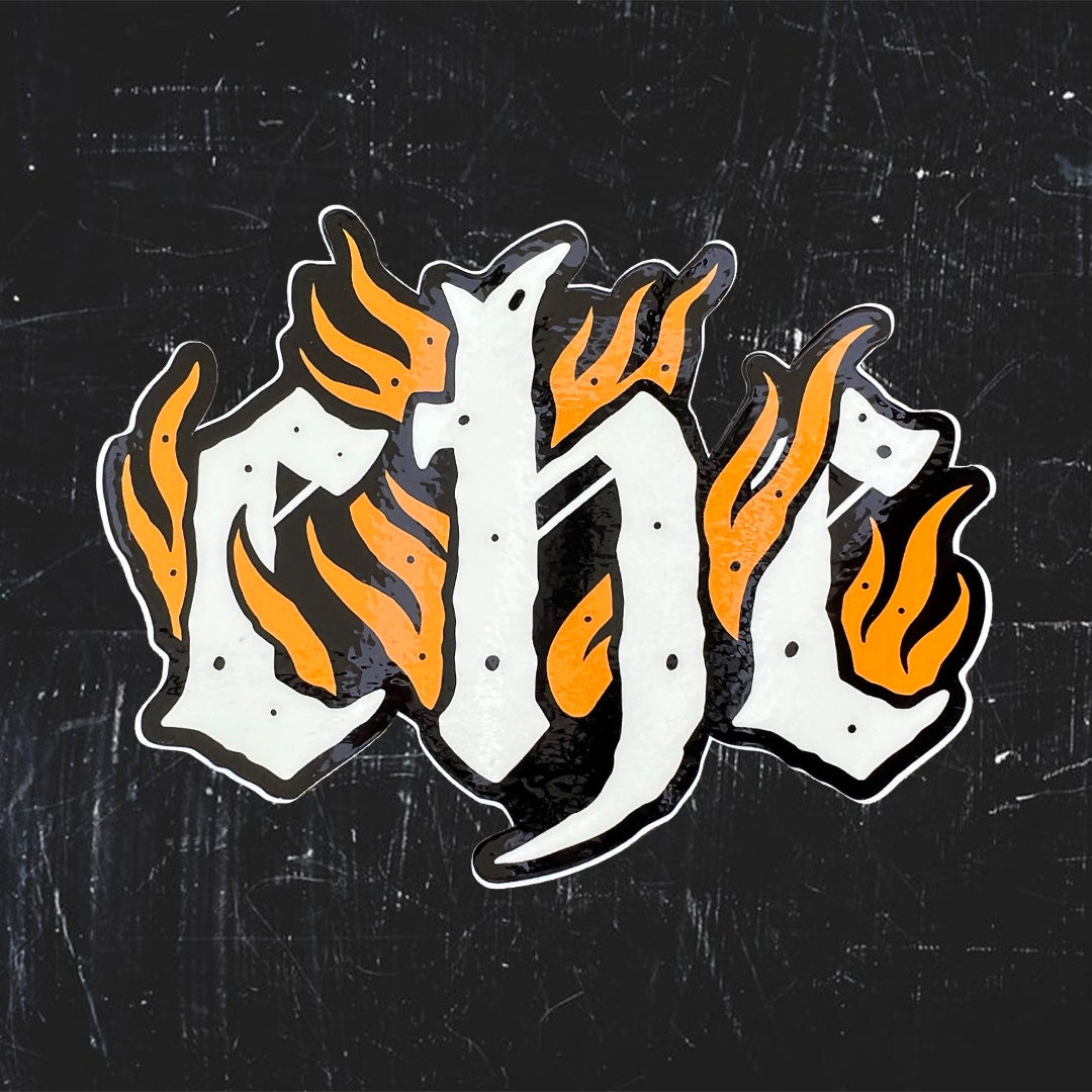 FLAME LOGO STICKER