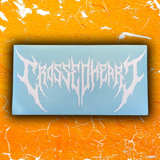 CROSSED HEART VINYL DECAL