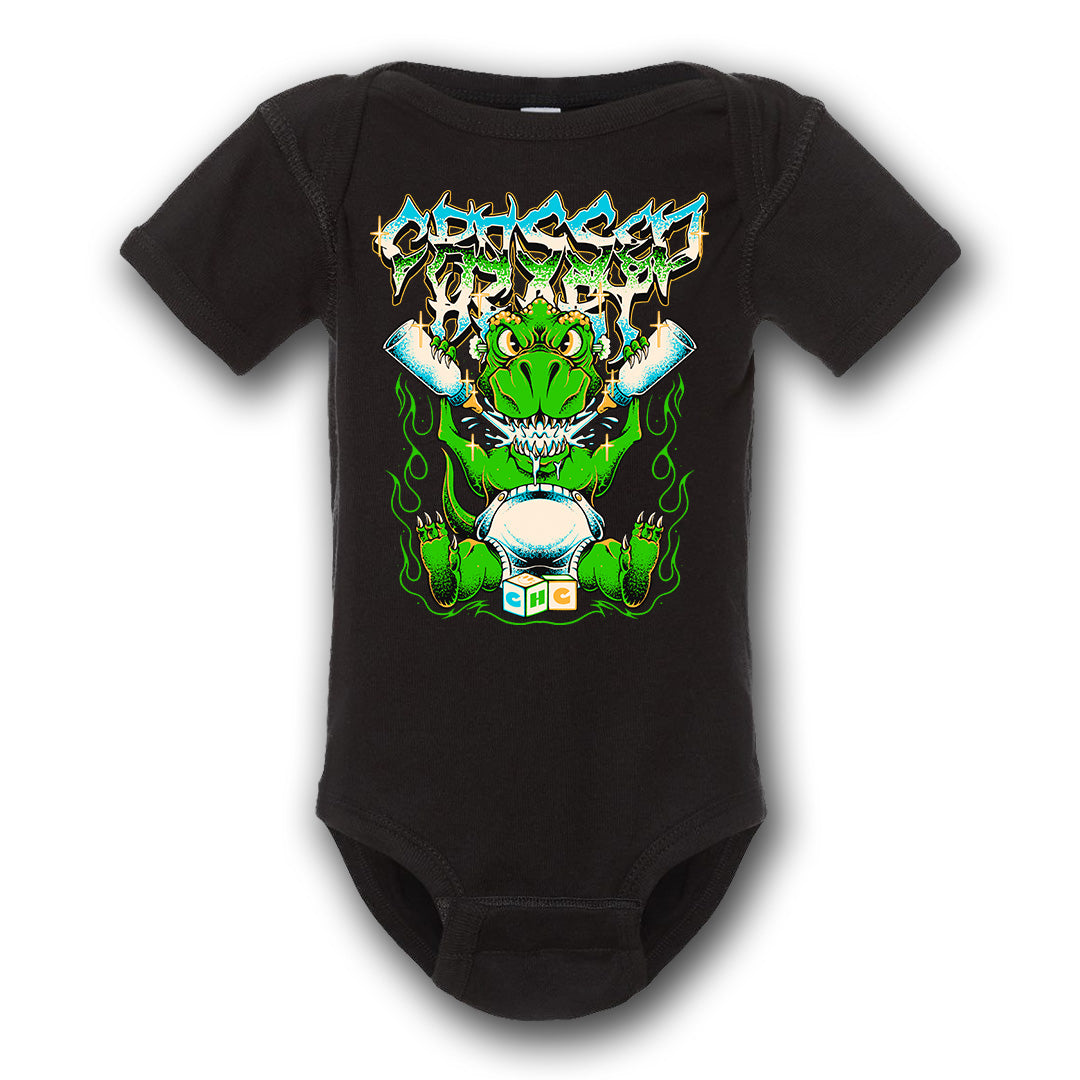 TINY TERROR ONESIE (GREEN)