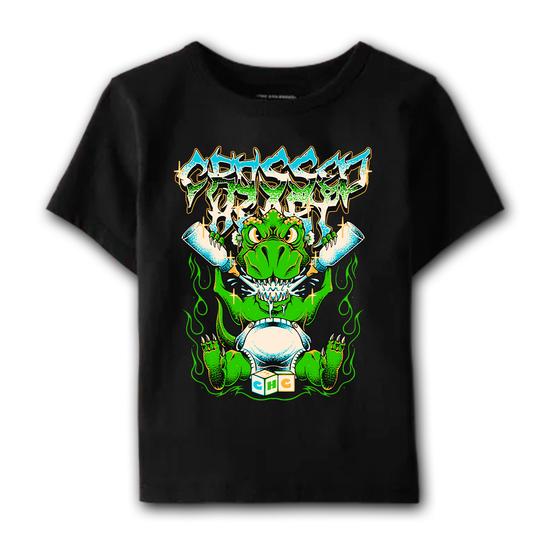 TINY TERROR TODDLER TEE (GREEN)