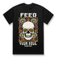 Feed Your Soul | Tattoo Inspired Skull Graphic T-Shirt