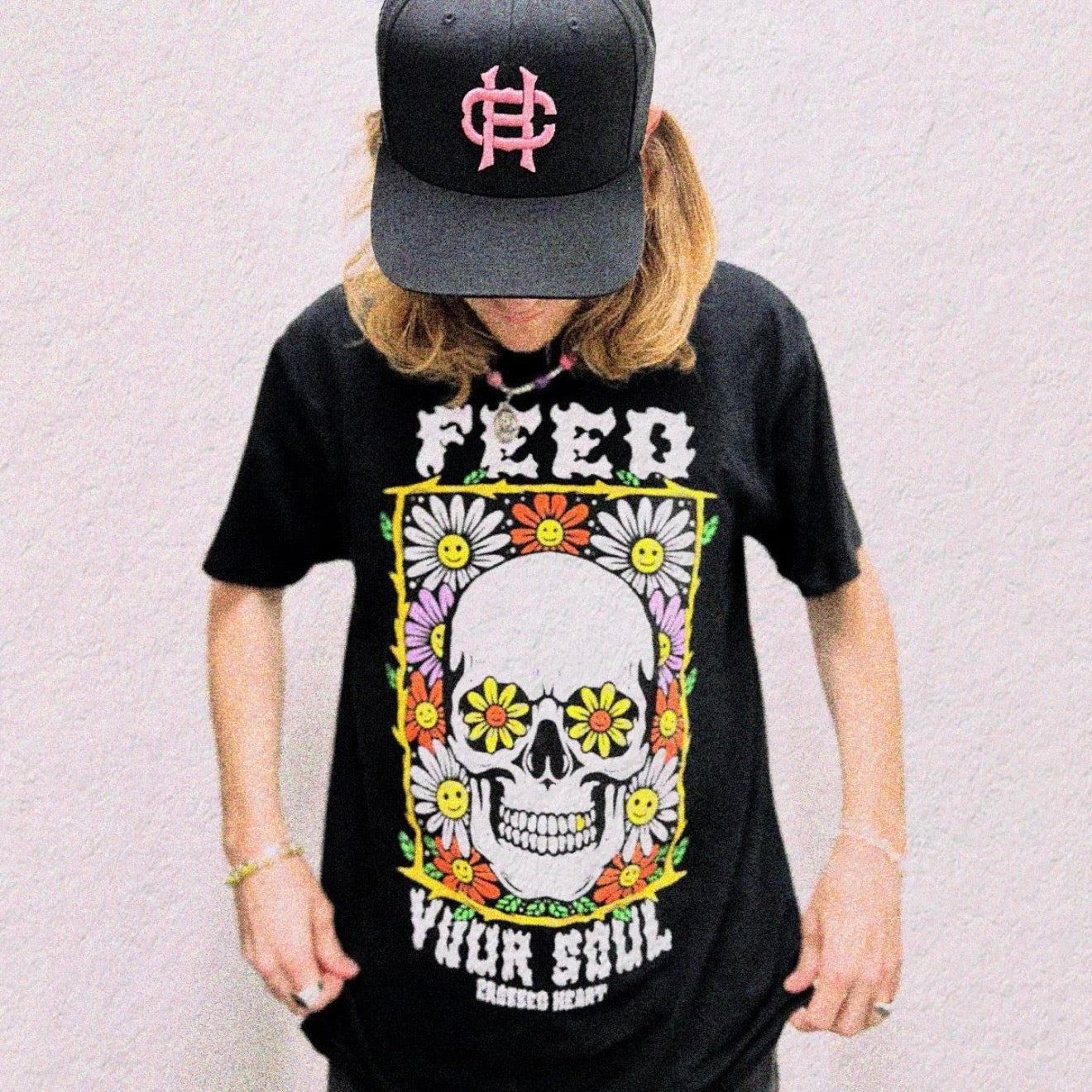 Feed Your Soul | Tattoo Inspired Skull Graphic T-Shirt