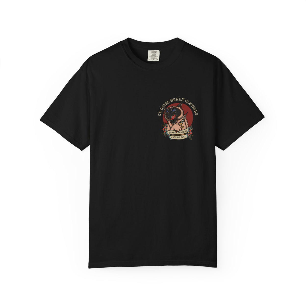 Cats Forever | Traditional Tattoo Style Cat Graphic T-Shirt