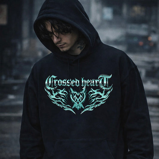 Lightning Heart | Alternative Streetwear Graphic Pullover Hoodie