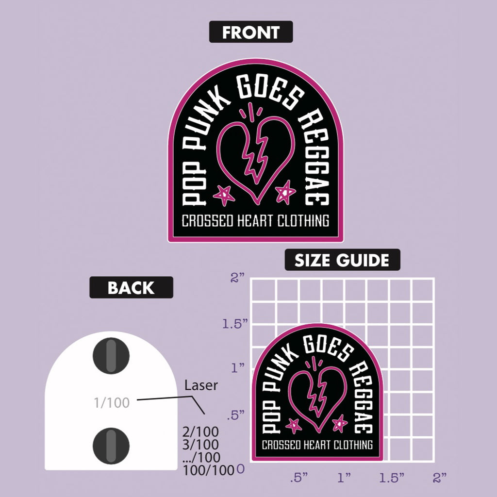 POP PUNK GOES REGGAE PIN (Collectable Pin)