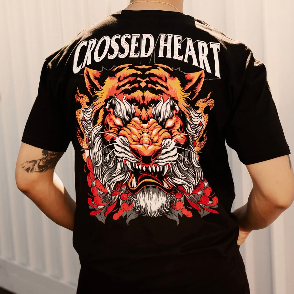 Outsider | Neo-Traditional Tattoo Tiger Graphic T-Shirt