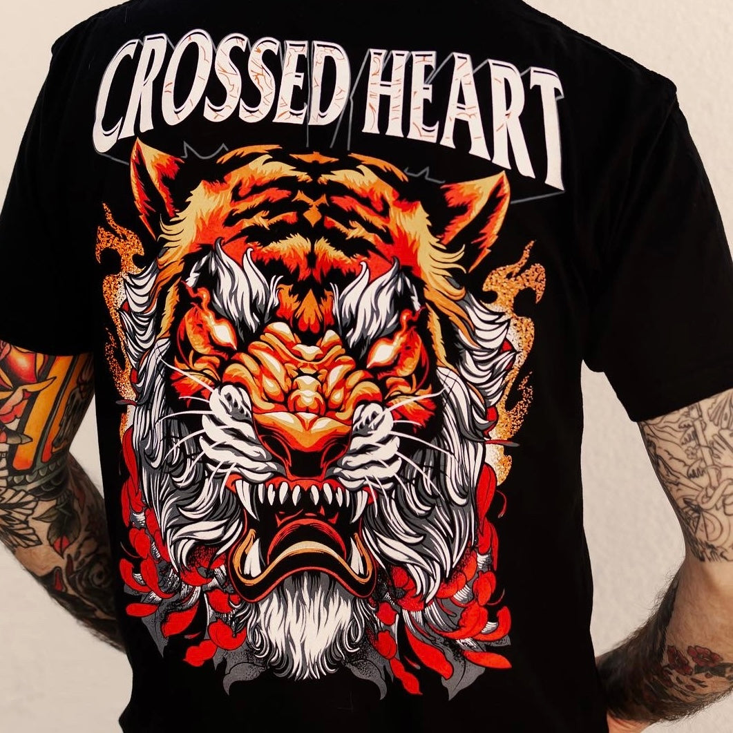 Outsider | Neo-Traditional Tattoo Tiger Graphic T-Shirt