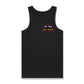 Pop Punk Goes Reggae logo tank top featuring neon PPGR emblem graphic on black alternative streetwear tank by Crossed Heart Clothing